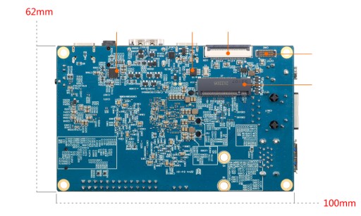 Микрокомпьютер Orange Pi 5 4 ГБ DDR4 HDMI 8K RK3588S GiGA ETH NVMe USB
