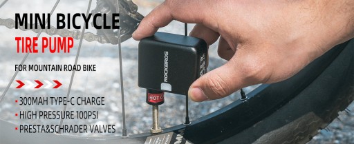 МИНИ-НАСОС ДЛЯ MTB ВЕЛОСИПЕДА Schrader/presta 100PSI
