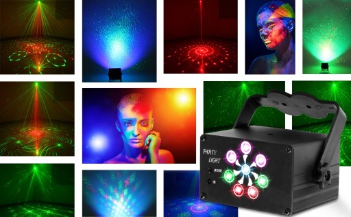 PROJEKTOR DYSKOTEKOWY KULA DISCO REFLEKTOR UV LED