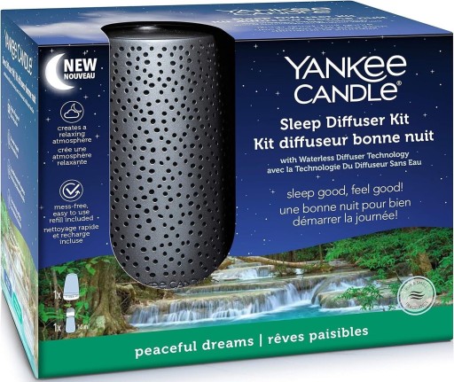 YANKEE CANDLE Диффузор для сна с маслом Peaceful Dreams
