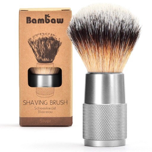 Bambow, Помазок для бритья Vegan, Серебро