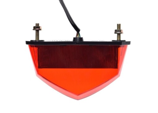 LAMPA TYŁ LED 3-KABLE DERBI SENDA CZERWONY KLOSZ