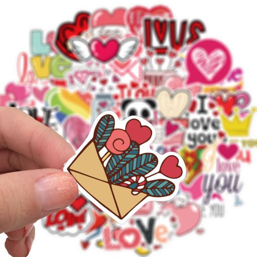 СТИКЕР-БОМБА СТИКЕРЫ MIX LOVE 50 шт.
