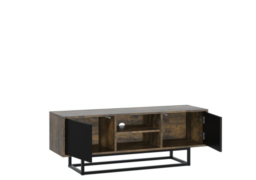 LOFT INDUSTRIAL TV RTV ШКАФ СТОЛИК ЧЕРНЫЙ LFT001