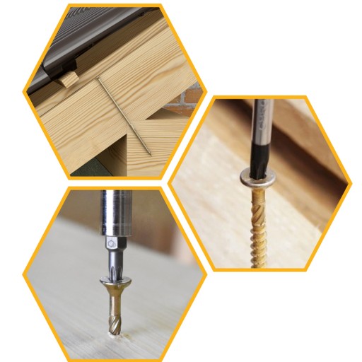 WKRĘTY CIESIELSKIE DO DREWNA 6x180 STOŻKOWE TORX 100szt WKCS-60180 KLIMAS