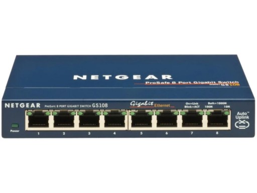 Коммутатор NETGEAR GS108GE 8xLAN