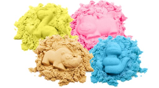 BibiMoon Piasek Kinetyczny 4kg ZESTAW Piaskownica Basen Foremki