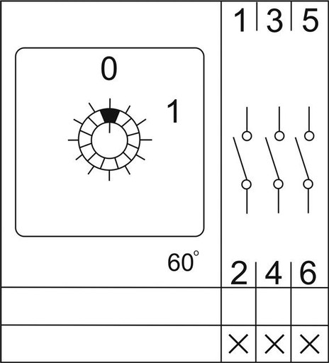 КУЛАЧКОВЫЙ ПЕРЕКЛЮЧАТЕЛЬ 160A 0-1 3F ПЛАТА IP65
