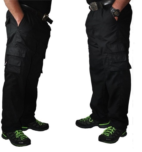 Брюки холщовые боевые WORK BLACK, обхват талии 90 см, размер. М