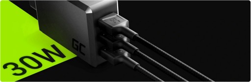 БЫСТРОЕ СЕТЕВОЕ ЗАРЯДНОЕ УСТРОЙСТВО 3x USB 30 Вт QC 3.0