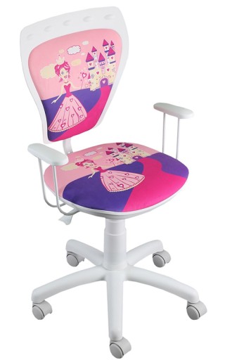 КРЕСЛО MINISTYLE WHITE GTP PRINCESS NS