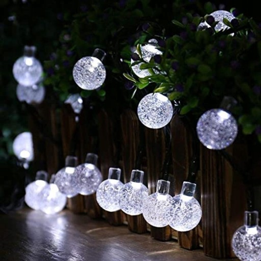 ГИРЛАНД СОЛНЕЧНЫЕ САДОВЫЕ ЛАМПЫ 100 LED 12M COLD