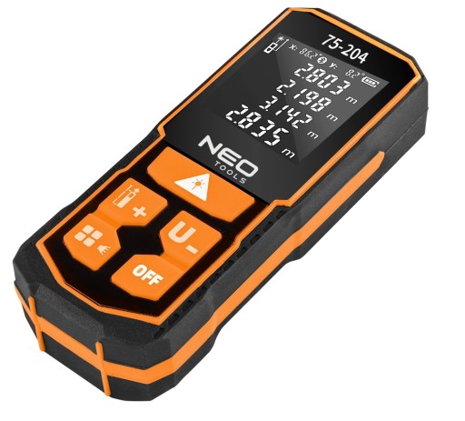 НЕО ЛАЗЕРНЫЙ ДАЛЬНОМЕР ИЗМЕРЕНИЕ IP54 60м 75-204