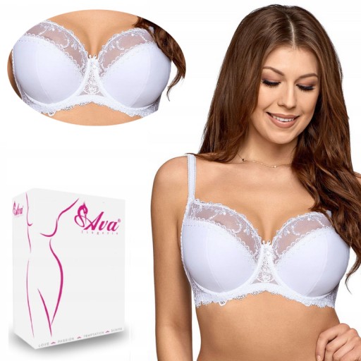 Ava AV-1030 Bra Lemi-Soft White 90f