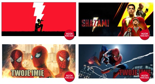 KUBEK Prezent SHAZAM GRA O TRON SERIALE +GRATIS