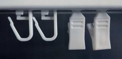 Karnisz pojedynczy biały, Szyna sufitowa aluminium 2m. Creativa ZS AGRAFKI