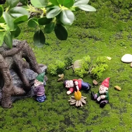 Miniaturowy Ogród Wróżek Krasnali Żywica Ozdoba Miniaturowa