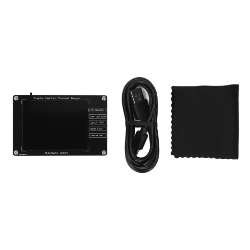 Cyfrowa kamera termowizyjna LCD o przekątnej 2,8 cala z baterią.