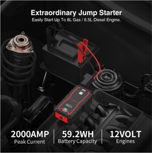 BOOSTER ROZRUCH JUMP STARTER MOCNY 59.2Wh 2000A