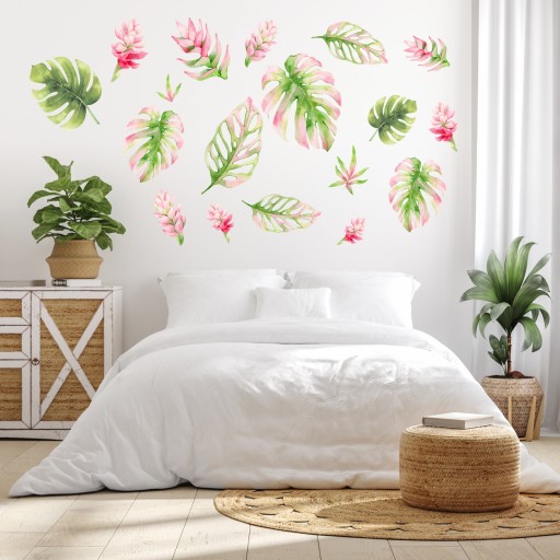 Naklejki na ścianę liście MONSTERA 100x200cm MR4