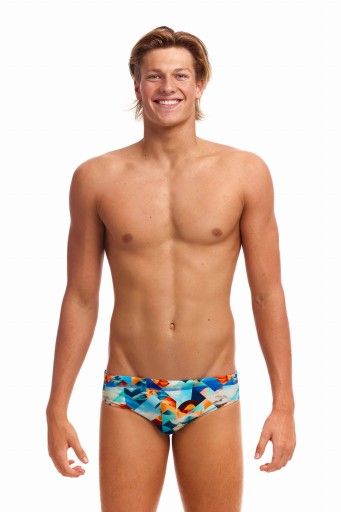 Мужские плавки Funky Trunks Smashed Wave — трусы M (UK34)