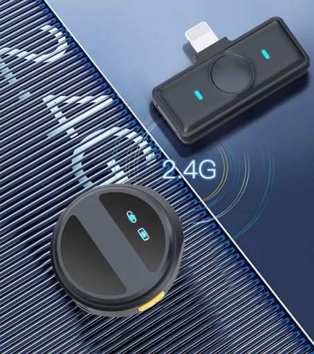 2 МИКРОФОНА БЕСПРОВОДНОЙ СВЯЗАННЫЙ МИКРОФОН USB C APPLE ANDROID POWERBANK