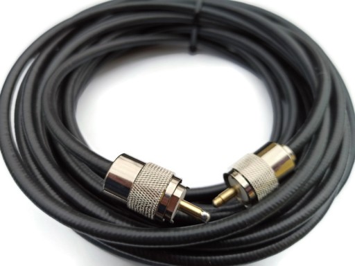 Kabel H155 50Ohm 4 m + wtyki UC1 skaner, CB , HF