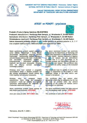ПЕННЫЙ ОГНЕТУШИТЕЛЬ-СПРЕЙ iBlockFIRE ABCFE 600 мл. 100% ОРГАНИЧЕСКИЙ
