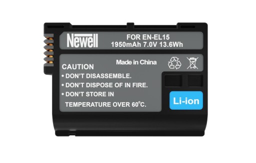 Комплект двухканального зарядного устройства Newell DL-USB-C, двух аккумуляторов Nikon EN-EL15.