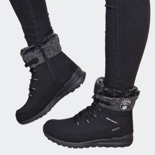 Американские зимние ботинки Trappers Warm Black 38