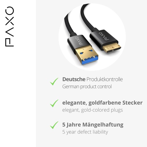 Нейлоновый USB-кабель MICRO USB 3.2 Gen 2 для жесткого диска, 10 Гбит/с, U-кабель