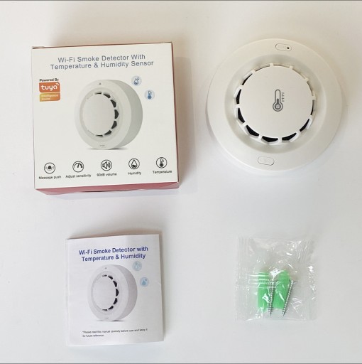 Датчик дыма температуры и влажности TUYA WiFi/беспроводная сигнализация WIFI