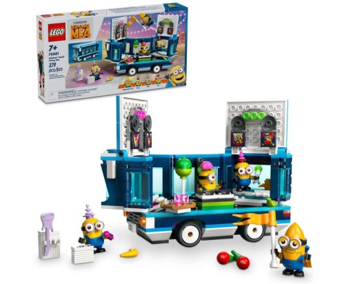 LEGO кирпичи 75581 Автобус Minions Party Bus 379 элементов