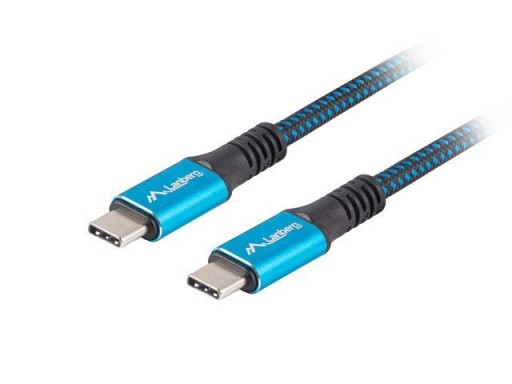 Кабель Lanberg USB C 1,2 м Черный