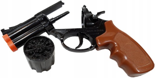 REWOLWER METALOWY PISTOLET NA KAPISZONY HUKOWY + SPŁONKA 288 STRZAŁY GRATIS