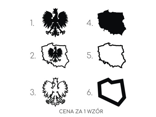 Naklejka patriotyczna Orzełek Polska na tira auto *12cm *Wzory *Kolory