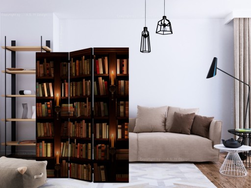 Ширма из трех частей - Полки с книгами