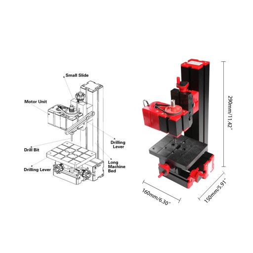 MINIATUROWA TOKARKA METALOWA WIERCENIE SZLIFOWANIE