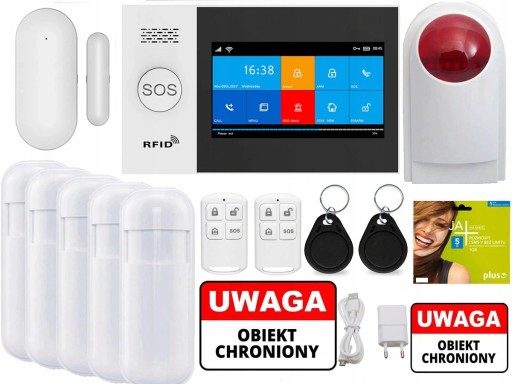БЕСПРОВОДНАЯ ЖК-СИГНАЛИЗАЦИЯ GSM ПРИЛОЖЕНИЕ WIFI СИРЕНА TUYA