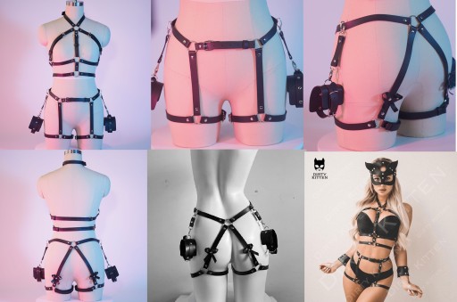 KOMPLET BIELIZNY 6ELEMENTÓW SEXY BIELIZNA STRÓJ XL