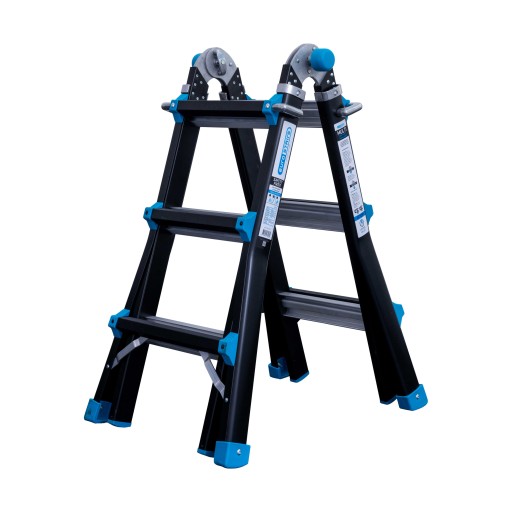Телескопическая алюминиевая лестница EuroScaffold Eurostages 4x3 PRO