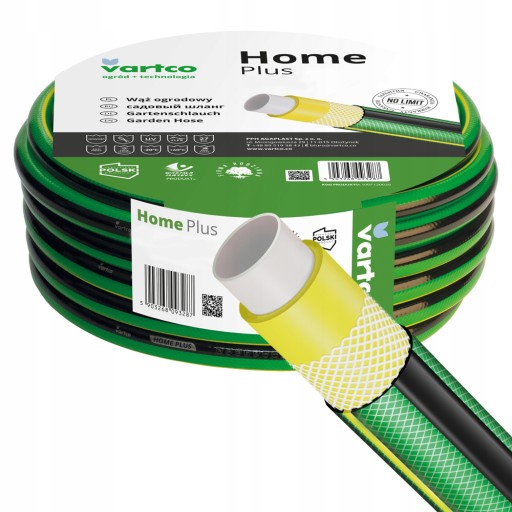 VARTCO HOME PLUS 4-СЛОЙНЫЙ САДОВЫЙ ШЛАНГ 27 бар 1 ДЮЙМ 20 М ПОЛЬСКИЙ ПРОДУКТ