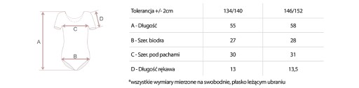 БОДИ ДЛЯ ГИМНАСТИЧЕСКОГО БАЛЕТА ДЕВОЧКИ 134/140