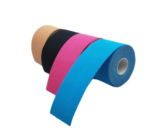 TAŚMA PLASTRY KINESIO KINESIOTAPING TAPE TEJP TEJPY 5cm 5m 4szt. ZESTAW PRO