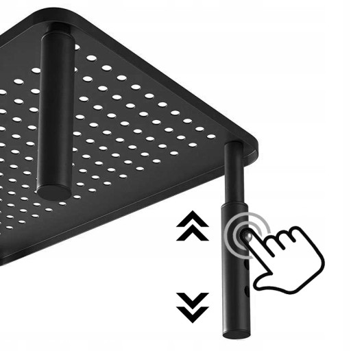 PODSTAWKA METALOWA POD LAPTOPA MONITOR Z SZUFLADĄ REGULOWANA GAMINGOWA