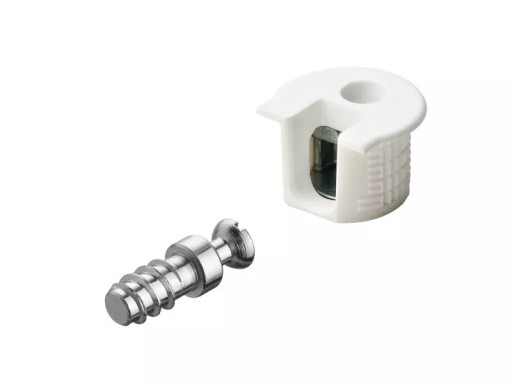 Złącze Hafele Rafix 20+trzpien Białe do 19mm 50kpl