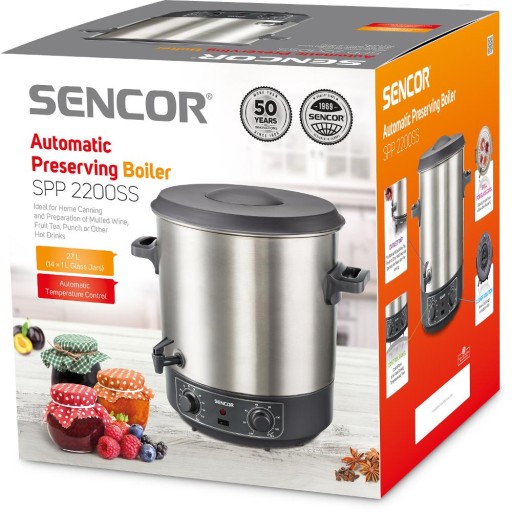 Кастрюля для пастеризации Sencor 1800W 30-100 °C 27л