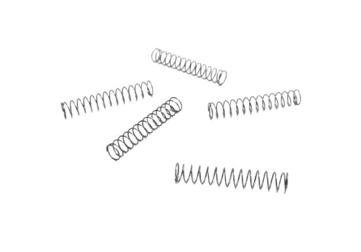 SPRĘŻYNA NACISKOWA d=0,3 * Dz=4,3 * Dw=3,7 * L=25 - 5szt.