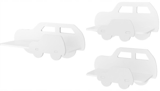 АВТОМОБИЛЬНЫЕ ПОЛКИ НАБОР 3x ПОЛКИ ЦВЕТА АВТОМОБИЛЯ