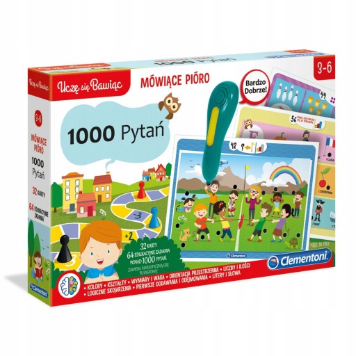 ГОВОРЯЩЕЕ РУЧКА 1000 ВОПРОСОВ CLEMENTONI ОБРАЗОВАТЕЛЬНАЯ ИГРА